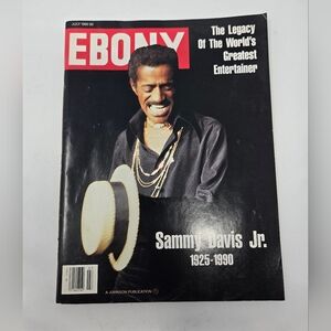 VINTAGE 1990 EBONY MAGAZINE, TRIBUTE TO SAMMY DAVIS JR, 1925-90 - Nice Condition